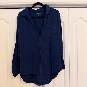 Kenneth Cole Reaction Navy Button-Down Shirt